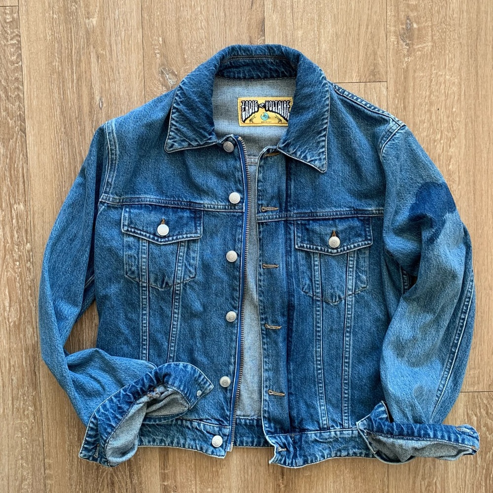 Zadig & Voltaire Classic Blue Denim Jacket Vintage. Great Condition!